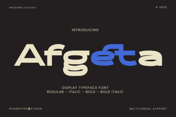 Afgeta: A Futuristic Sans Serif Typeface for Bold Campaigns
