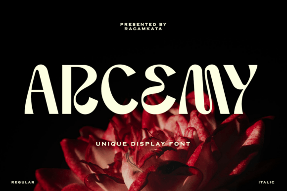Arcemy Font: The Friendly Display Typeface for Makers