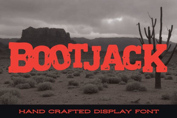 Bootjack: A Rugged Old West Display Font for Makers