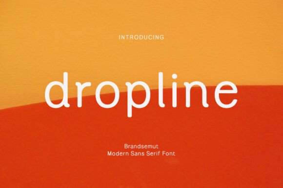 Elevate Your Brand with Dropline Modern Typeface