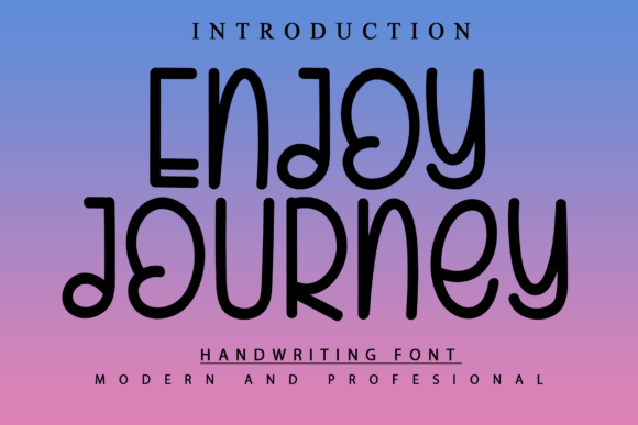 Enjoy Journey: A Modern Handwriting Font for Branding