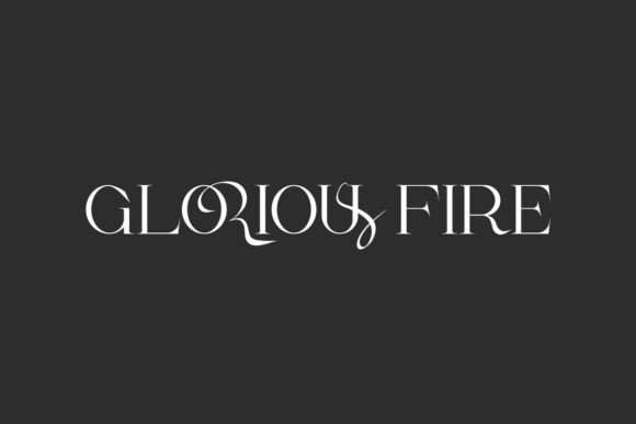Glorious Fire Typeface for Elegant Brand Identity