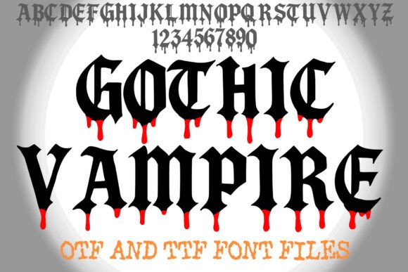 Gothic Vampire: The Ultimate Blackletter Font for Horror Marketing