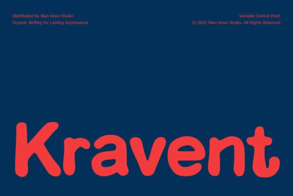 Kravent: The Organic Sans Serif for Playful Campaigns
