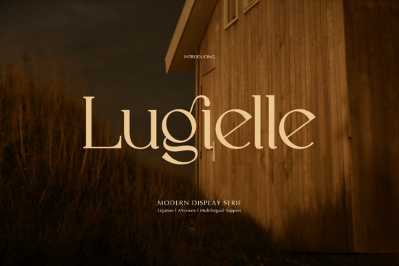 Lugielle: The Modern Serif Font for Bold Campaigns