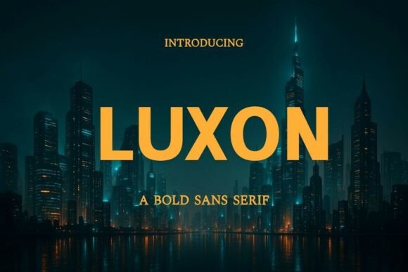 Luxon: A Bold Sans Serif Font for Modern Editorial Design