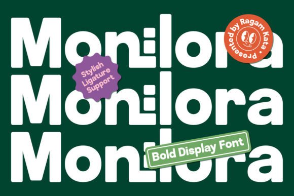 Monilora: A Bold Sans Serif Typeface for Modern Editorial Design