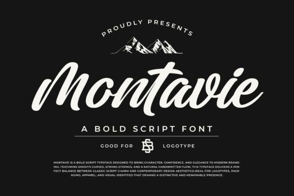 Montavie: The Bold Script Typeface for Modern Branding