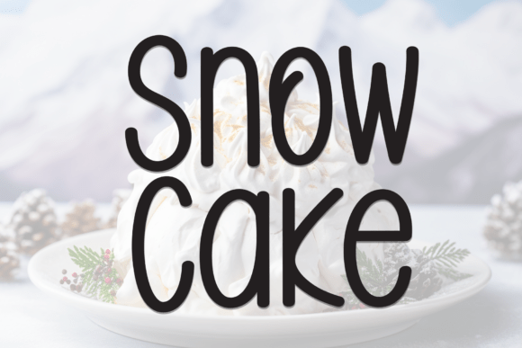 Snow Cake: A Sweet Script Handwritten Font for Editorial Design
