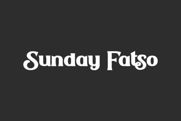 Sunday Fatso: The Bold Serif Font for Retro Campaigns