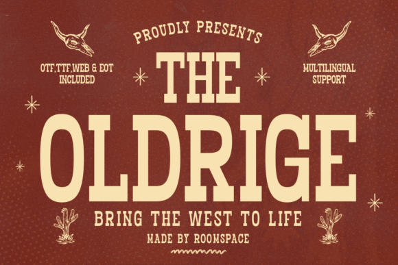 The Oldridge: A Rugged Slab Serif Font for Crafters