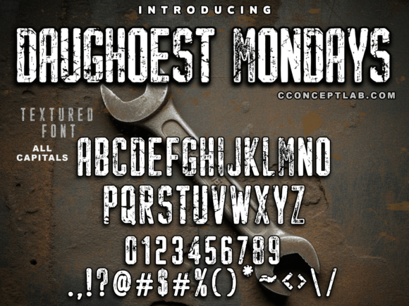 Using Daughoest Mondays for Bold Campaign Typography