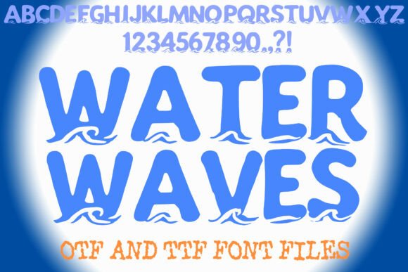 Water Waves Font: The Perfect Display Typeface for Ocean Campaigns